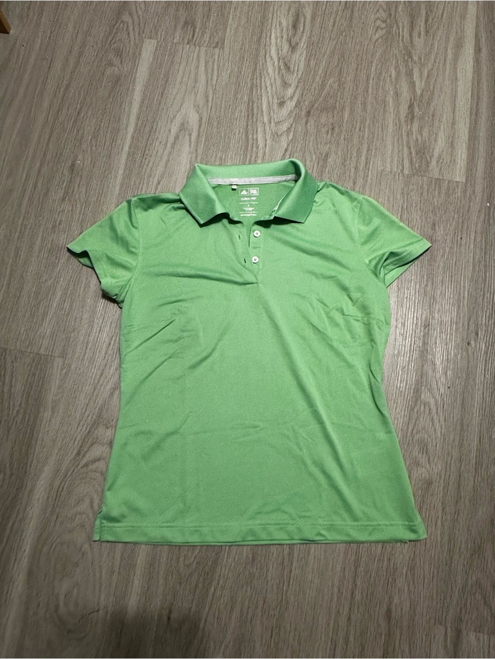 adidas Women's Light Green Polo Shirt